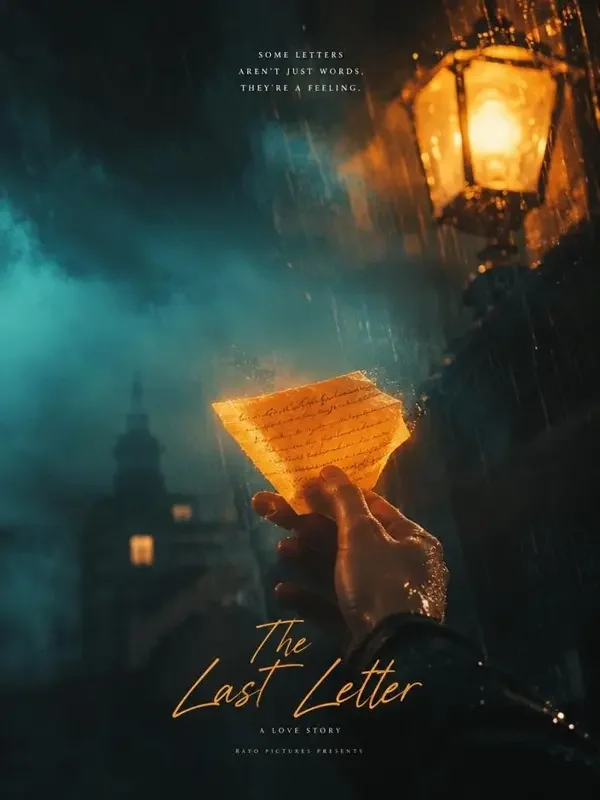 《雨夜第七封信》竖版海报，悬疑题材短剧封面